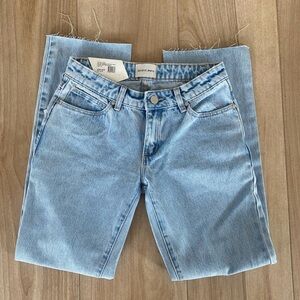 Abrand 99 Low Straight Petite Walkaway Jeans